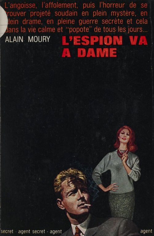 Couverture ebook de L'espion va à dame, de Alain Moury
