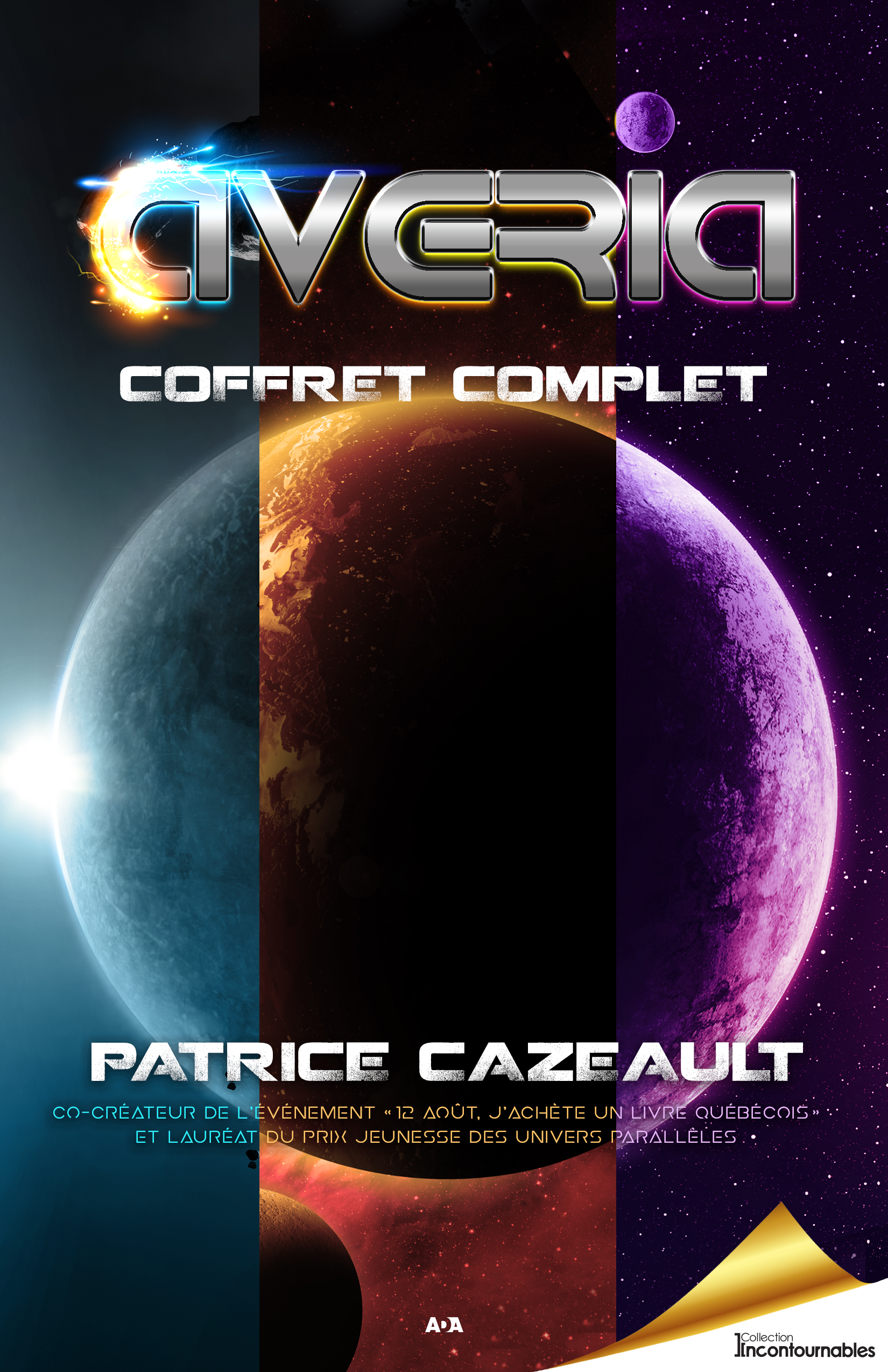 Couverture ebook de Trilogie Avéria, de Patrice Cazeault