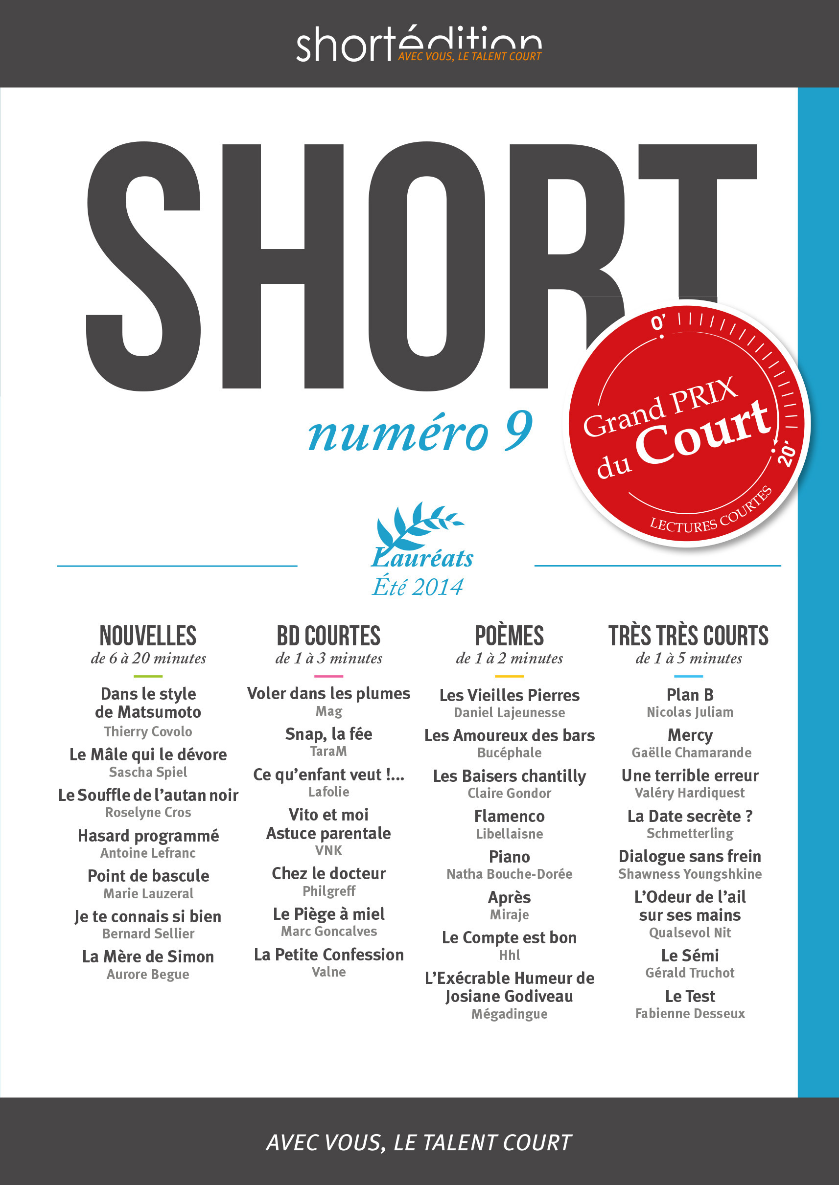 ebook cover of SHORT 9, by Collectif