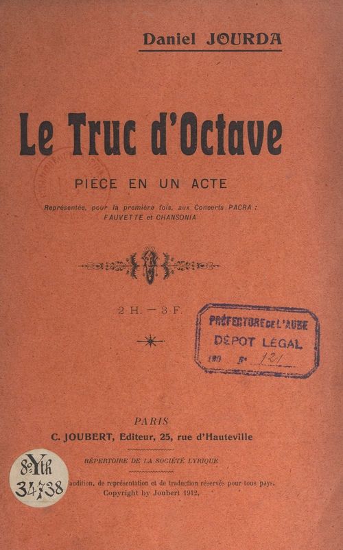ebook cover of Le truc d'Octave, by Daniel Jourda