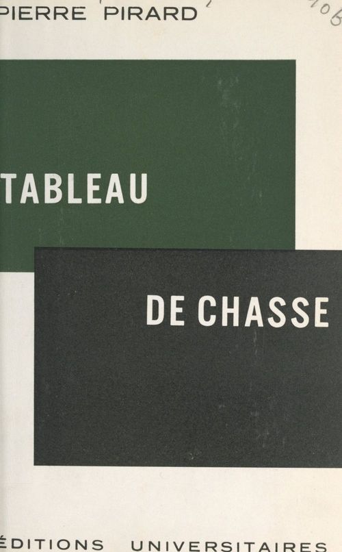 Couverture ebook de Tableau de chasse, de Pierre Pirard