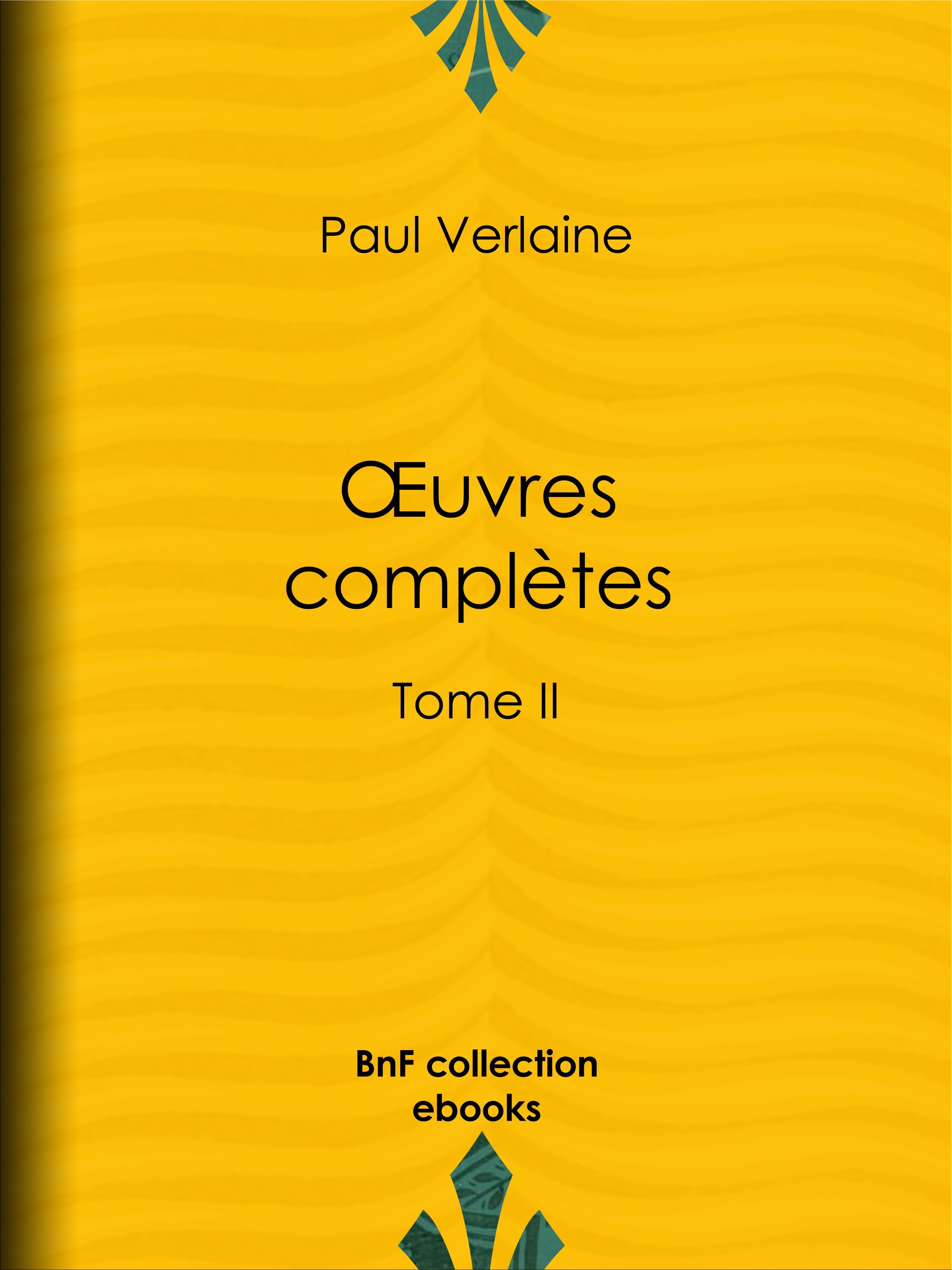 Couverture ebook de Oeuvres complètes, de Paul Verlaine