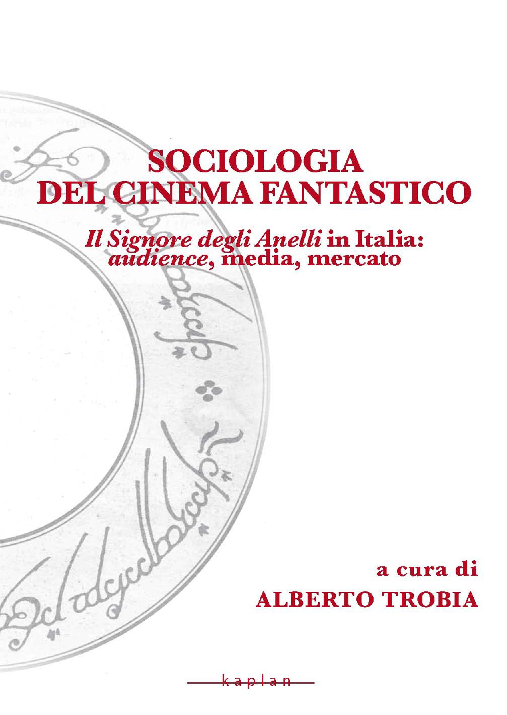 Couverture ebook de Sociologia del cinema fantastico, de