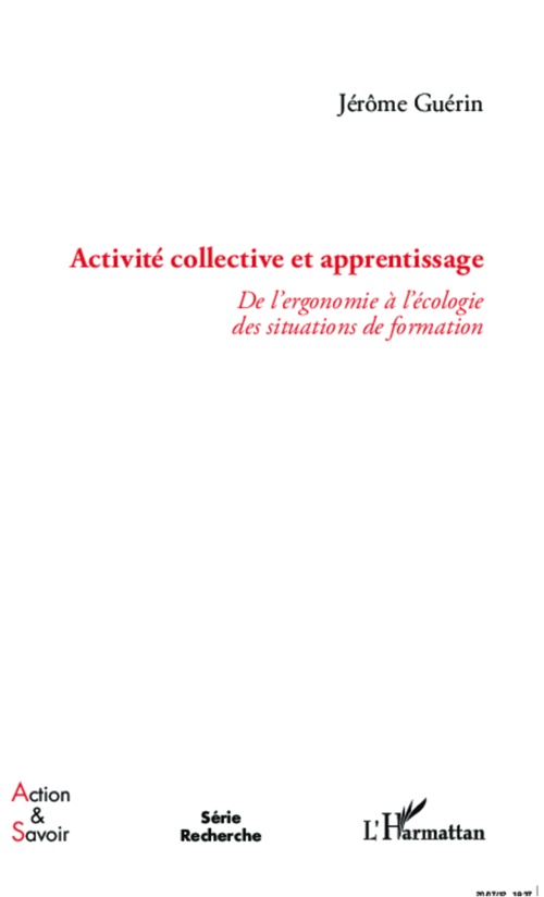 Couverture ebook de Activité collective et apprentissage, de Jérôme Guérin