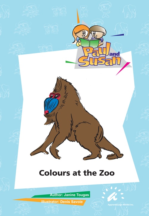 ebook cover of Colours at the  Zoo, by Janine Tougas