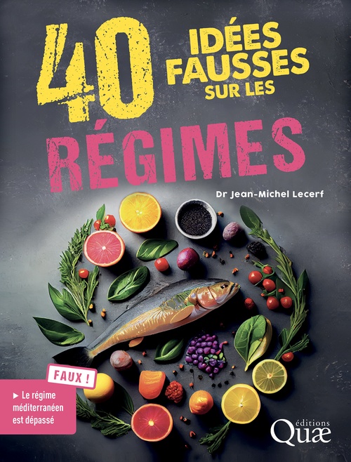 Couverture ebook de 40 idées fausses sur les régimes, de Jean-Michel Lecerf