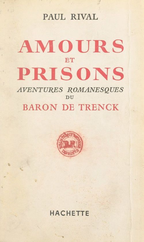 ebook cover of Amours et prisons, by Paul Rival
