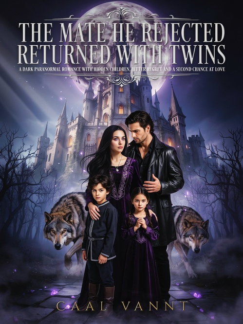 Couverture ebook de The Mate He Rejected Returned With Twins, de Caal Vannt