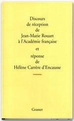 ebook cover of Discours de réception à l'Académie française, by Jean-Marie Rouart