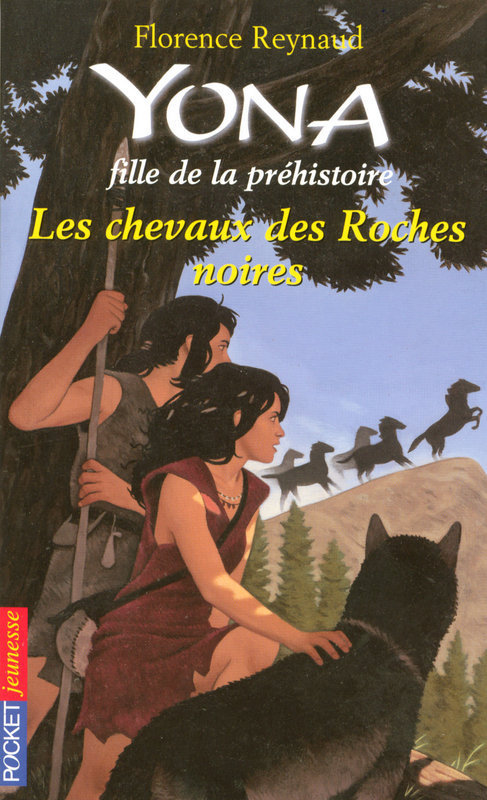Couverture ebook de Yona fille de la préhistoire - tome 6 Les chevauxdes roches noires, de Florence Reynaud
