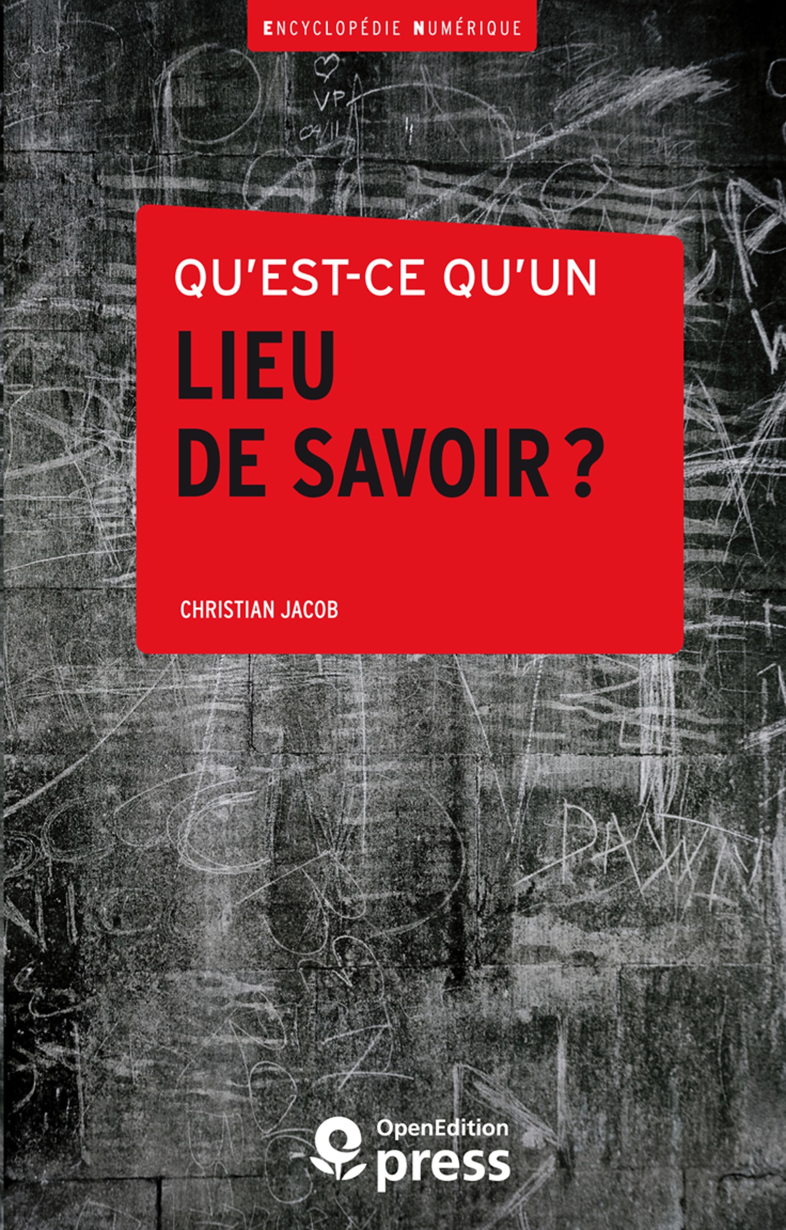 ebook cover of Qu´est-ce qu´un lieu de savoir ?, by Christian Jacob