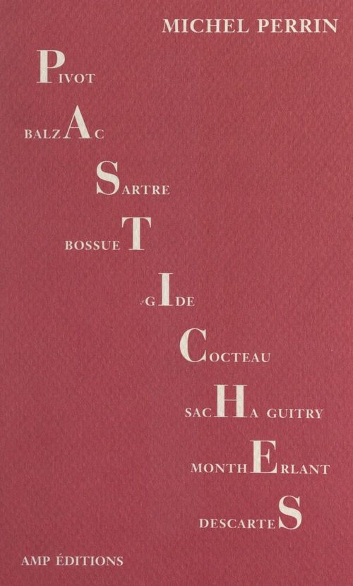 ebook cover of Pastiches, by Michel Perrin