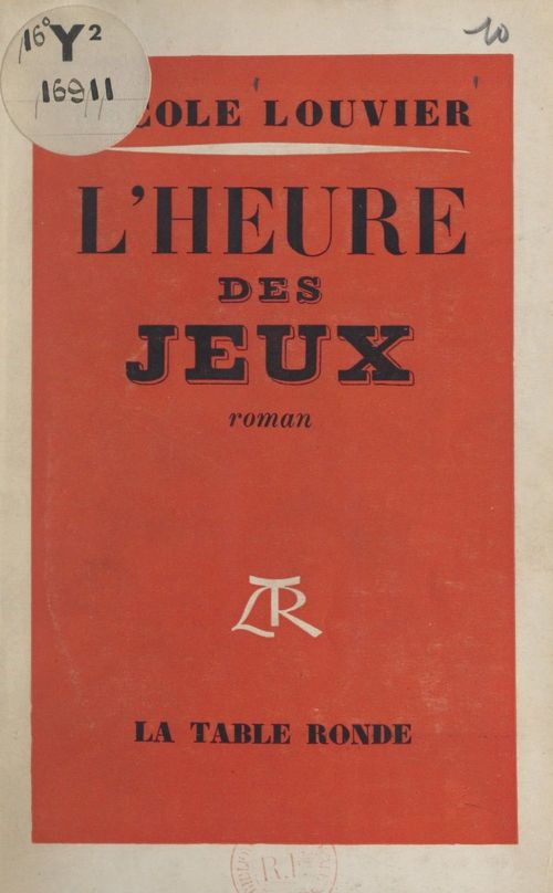 Couverture ebook de L'heure des jeux, de Nicole Louvier