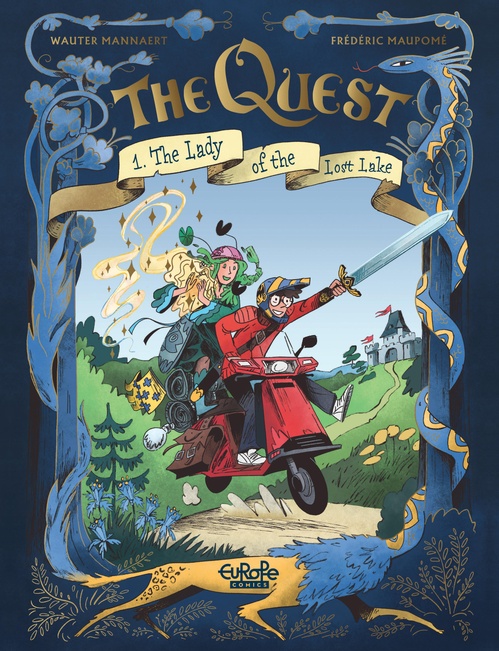 Couverture ebook de The Quest - Vol. 1 - 1. The Lady of the Lost Lake, de Frédéric Maupomé