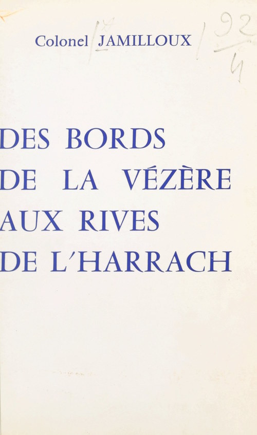 ebook cover of Des bords de la Vézère aux rives de l'Harrach, by Leonard Jamilloux