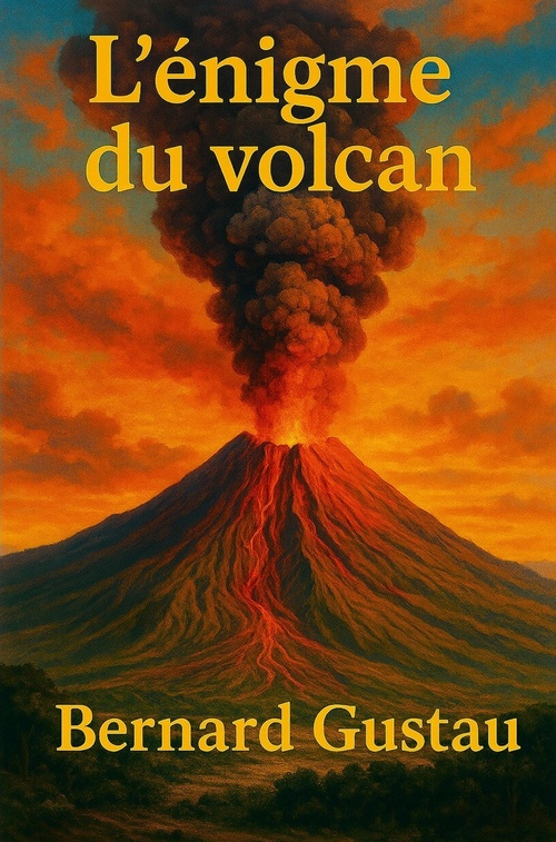 Couverture ebook de L'Énigme du volcan, de Bernard Gustau