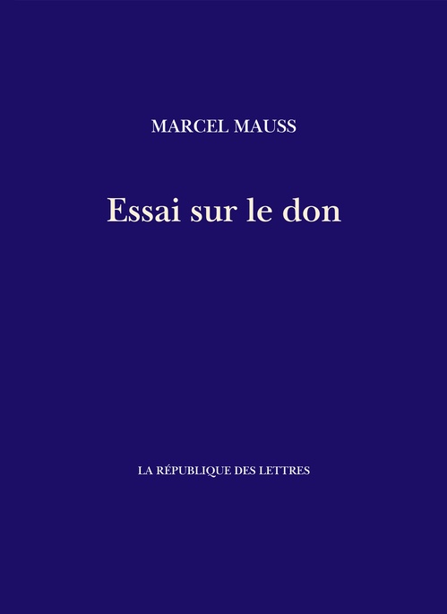 ebook cover of Essai sur le don, by Marcel Mauss