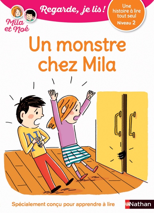ebook cover of Un monstre chez Mila - Regarde je lis, niveau 2, by Eric Battut, Olivia Cosneau