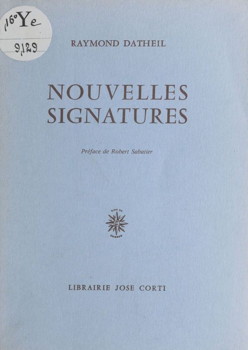 Couverture ebook de Nouvelles signatures, de Datheil/Sabatier