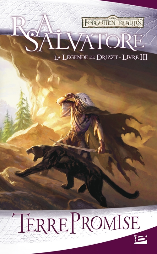 Couverture ebook de La Légende de Drizzt, T3 : Terre promise, de R. A. Salvatore