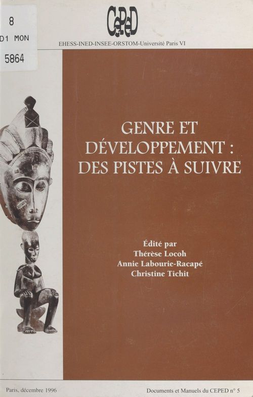 Couverture ebook de Genre et Développement : des pistes à suivre, de Thérèse Locoh