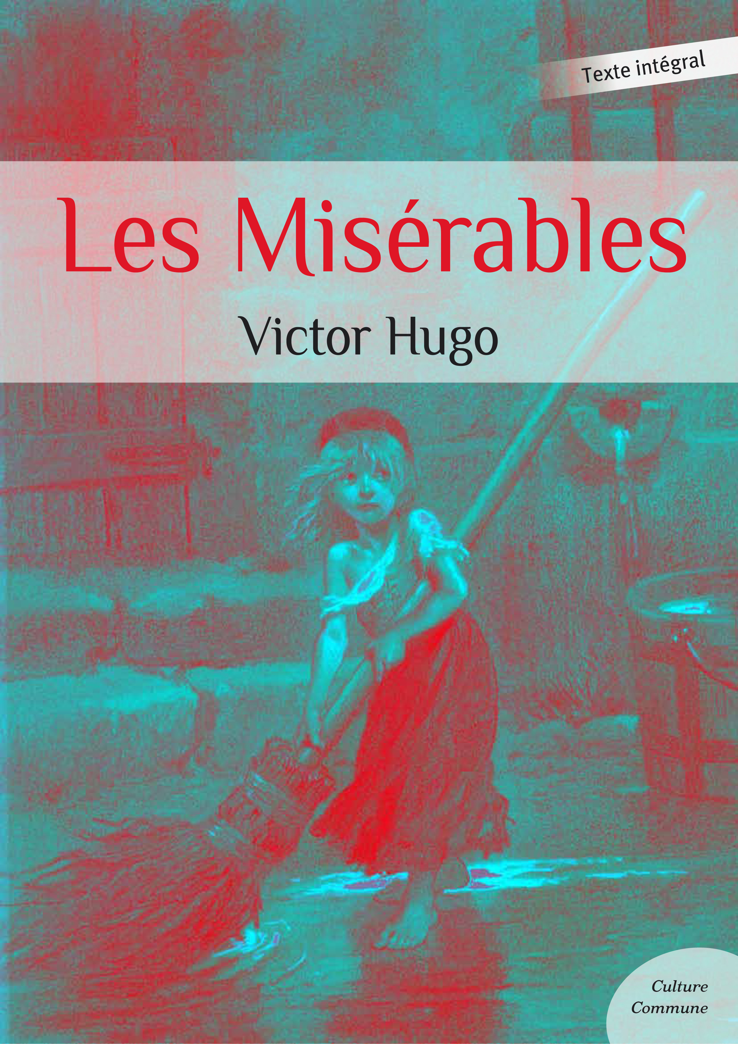 ebook cover of Les Misérables, by Victor Hugo