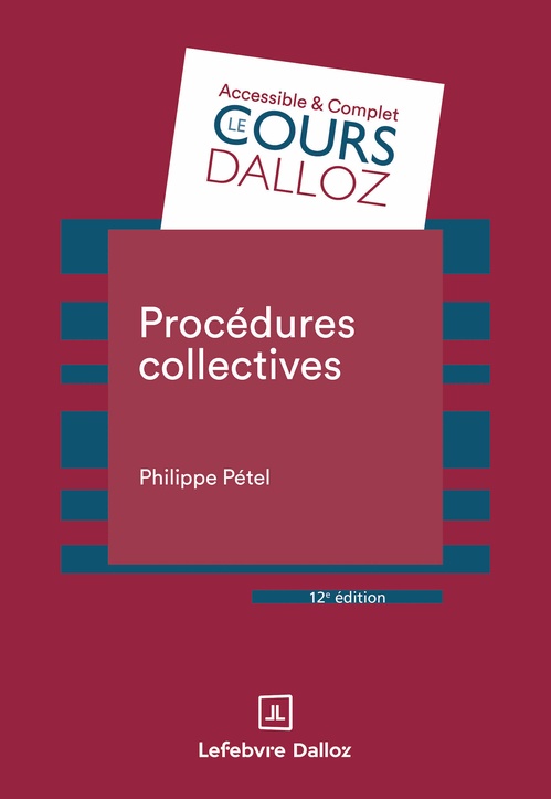 ebook cover of Procédures collectives 12ed, by Philippe Pétel