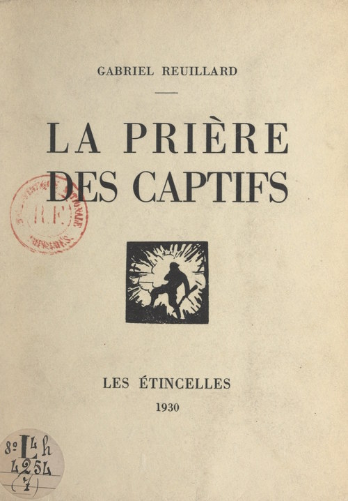 ebook cover of La prière des captifs, by Gabriel Reuillard