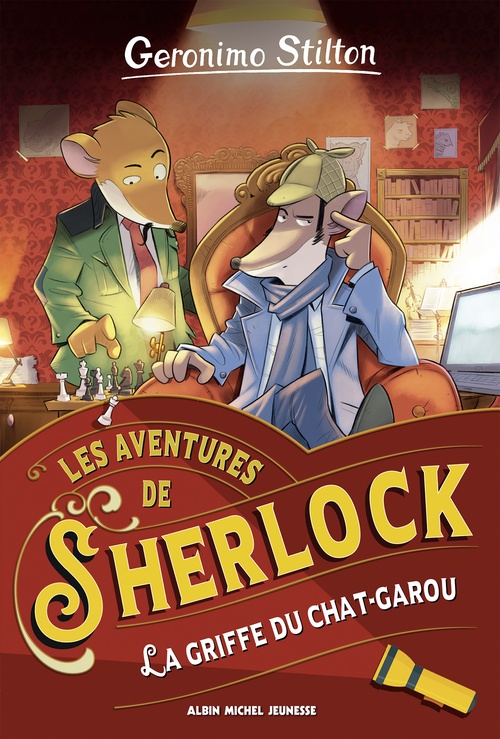 Couverture ebook de Les Aventures de Sherlock - tome 4 - La Griffe du chat-garou, de Geronimo Stilton