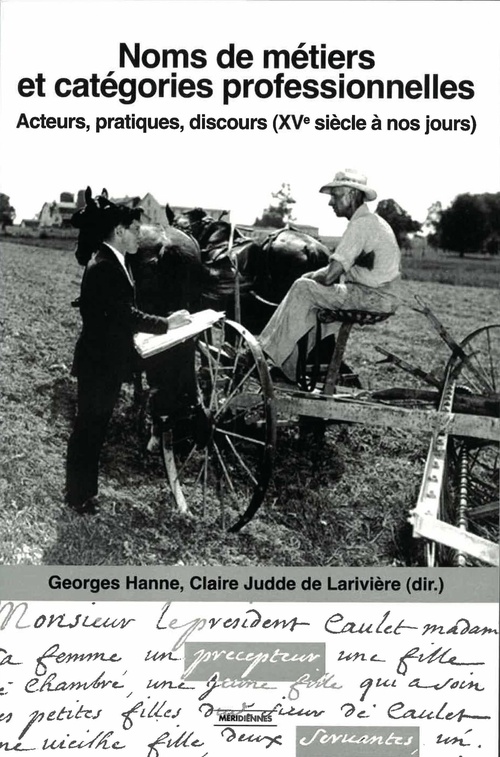 ebook cover of Noms de métiers et catégories professionnelles, by