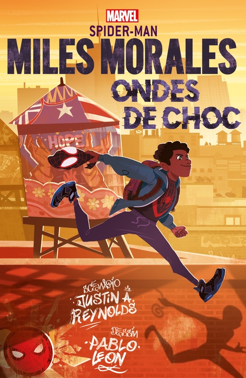 ebook cover of Spider-Man Miles Morales : Ondes de choc, by Justin A. Reynolds