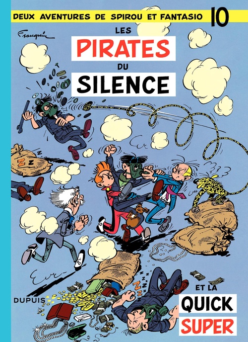 Couverture ebook de Spirou et Fantasio - Tome 10 - Les pirates du silence, de André Franquin