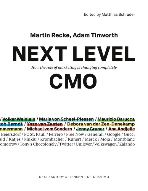 ebook cover of Next Level CMO, by Martin Recke, Adam Tinworth