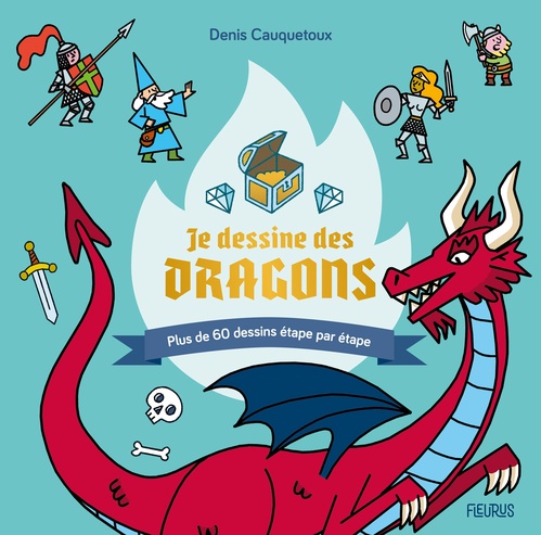 Couverture ebook de Je dessine des dragons, de Denis Cauquetoux