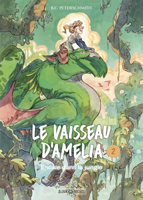 Couverture ebook de Le Vaisseau d'Amelia - tome 2 - Escale dans la jungle, de B.C. Peterschmidt