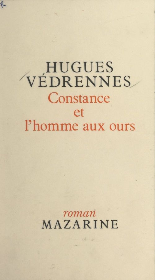 ebook cover of Constance et l'homme aux ours, by Hugues Vedrennes