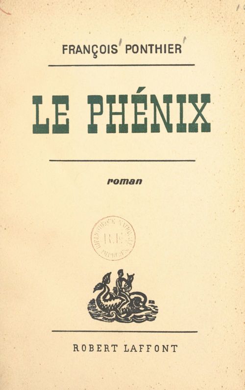 ebook cover of Le Phénix, by Francois Ponthier