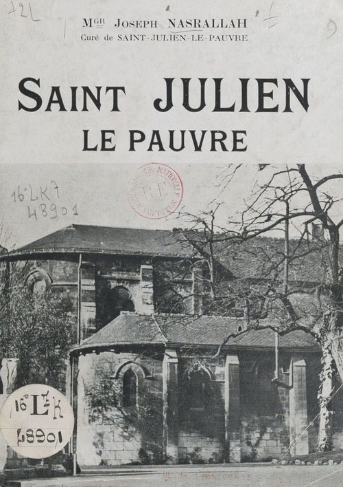 Couverture ebook de Saint-Julien-Le-Pauvre, de Joseph Nasrallah