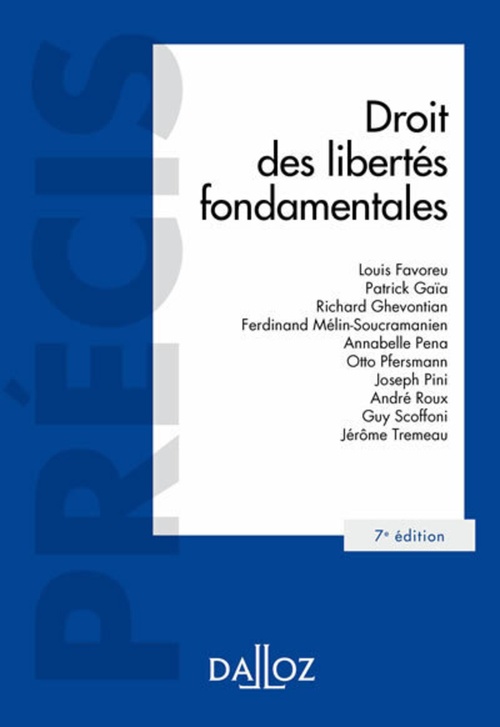 Couverture ebook de Droit des libertés fondamentales. 7e éd., de Louis Favoreu, Collectif