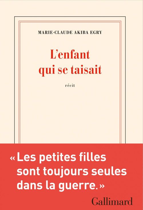 Couverture ebook de L'enfant qui se taisait, de Marie-Claude Akiba Egry