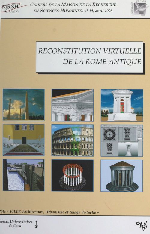 Couverture ebook de Reconstitution virtuelle de la Rome antique, de  Pole Pluridisciplinaire Ville-Urbanisme
