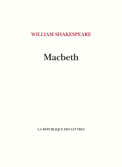 Couverture ebook de Macbeth, de William Shakespeare