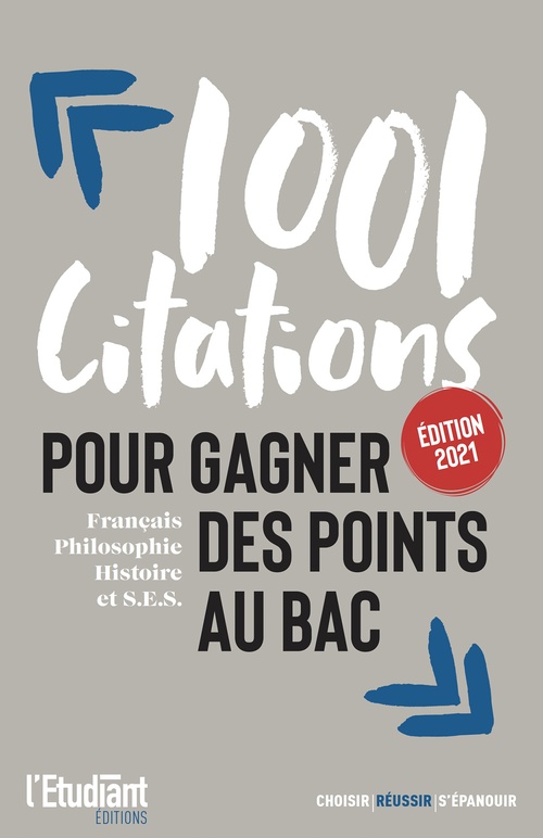 ebook cover of 1001 citations pour gagner des points au bac, by Collectif