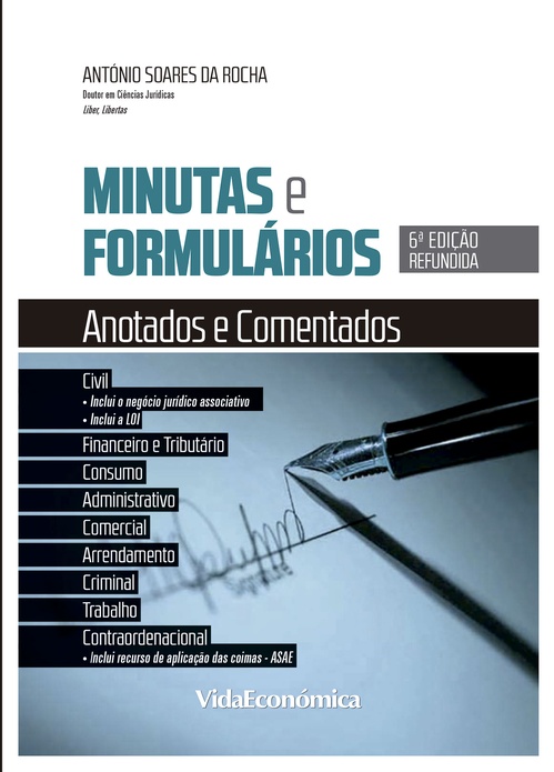Couverture ebook de Minutas e Formulários, de António Soares Da Rocha