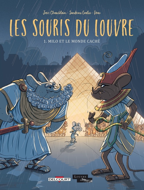 Couverture ebook de Les Souris du Louvre T01 - Milo et le monde caché, de Joris Chamblain, Sandrine Goalec