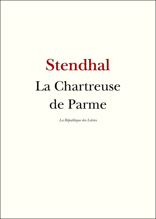 Couverture ebook de La Chartreuse de Parme, de Stendhal