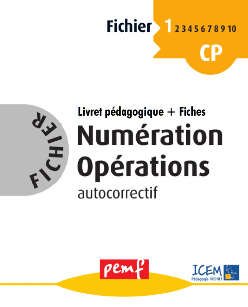 ebook cover of Fichier Numération Opérations 1 pack enseignant (Livret Pédagogique + Fiches Elèves), by Collectif
