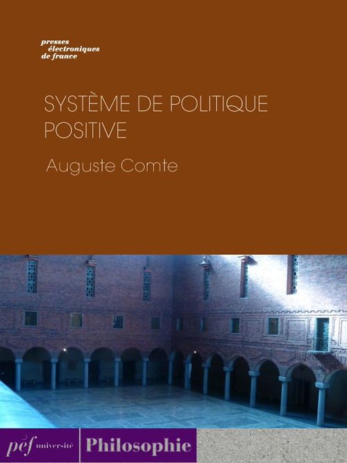Couverture ebook de Système de politique positive, de Auguste Comte