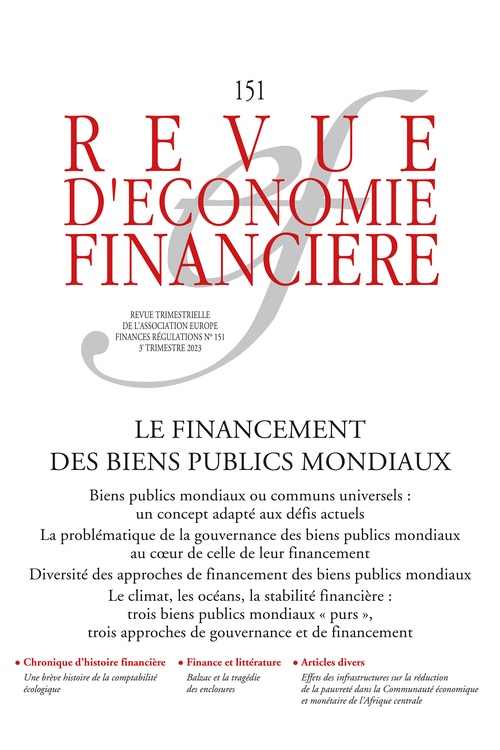Couverture ebook de Le financement des biens publics mondiaux, de