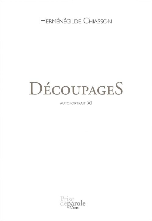 ebook cover of DécoupageS, by Chiasson Hermenegild
